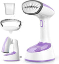 Steamer for Clothes, Folding Handheld Design Garment Wrinkles Remover, 20g/min Strong Penetrating Steam, 25-Sec Fast Heat-up, for Home, Office and Travel (Pink)
