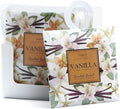 12 Pack Large Vanilla Scented Sachets – Hanging Closet & Drawer Deodorizer & Air Freshener, Long-Lasting Aroma