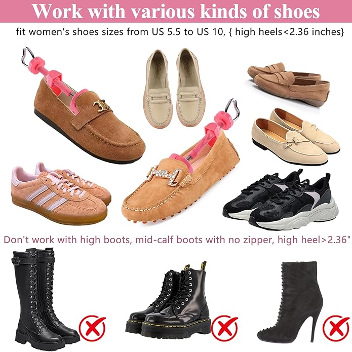 LANNEY Shoe Stretcher for Women & Men Wide Feet - Premium Shoe Expander Widener Stretch Length Width