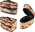 Autumn Maple Leaves Steam Iron Storage Case with Zipper Closure Lightweight Reusable Iron Storage Bag for Clothing Store