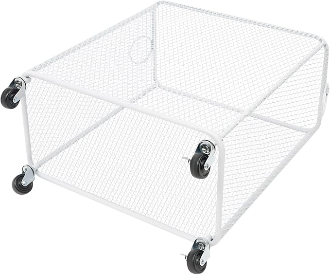 Wire Metal Rolling Laundry Basket On Wheels,Mesh Wire Laundry Basket Storage Cart for Bathroom Bedroom Dirty Clothes Storage (H)