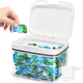Laundry Pods Container Holder with Lid, Laundry Room Storage Container for Detergent Pods Laundry Powder Scent Booster Container with Scoop