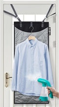 True & Tidy XL Over The Door Protective Clothes Steamer Pad, Ironing and Press Pad, Helps Protect Surfaces While Garment Steaming, with 3 Hanger Hooks