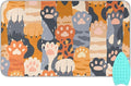 susiyo Cute Cat Paws Ironing Pad Mat, Ironing Board Covers, Portable Travel Ironing Blanket for Top of Washer, Dryer, Table Top, Countertop 47.2"X 27.6"