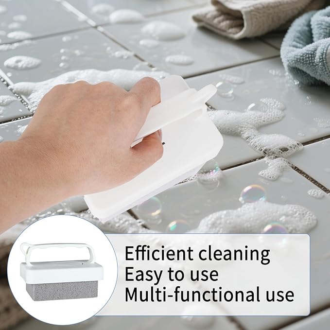 6Pcs Hand-Held Pumice Stone for Cleaning, Wide Pumice Stone for Pool Tile Cleaning Oven Toilet, Grill Stones Cleaner Block Removing Stains Rust, Underwater Pool Stones Tiles Cement Stove Cleaner