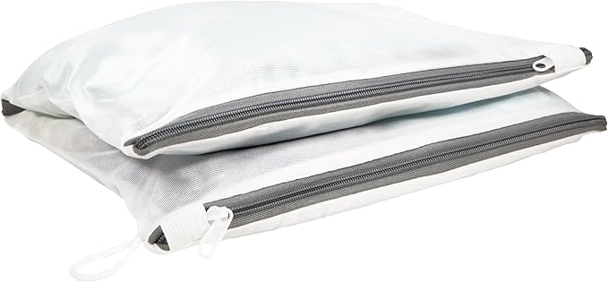 Twin Compartment Wash Bag, Laundry, White