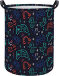 Baby Laundry Hamper kids laundry Basket Waterproof Storage Bin for Bedroom Toy Clothes Organizer Basket Woodland Animals Room Décor(Blue Game)