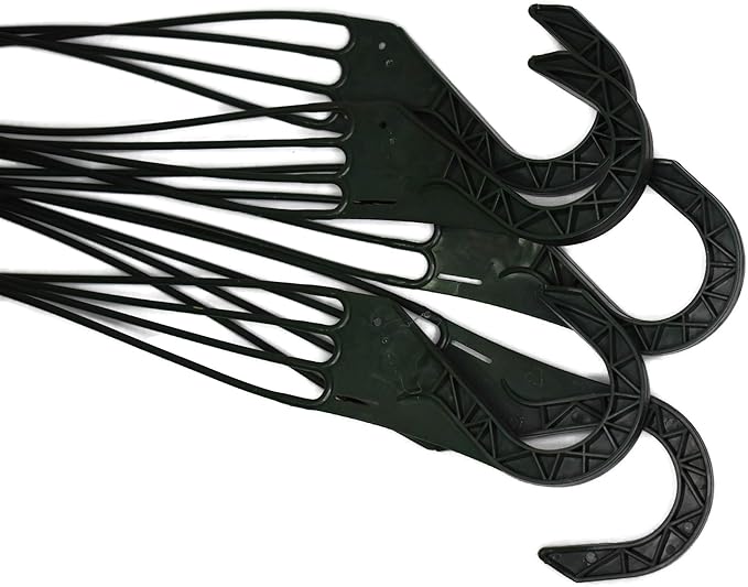 Replacement 4 Strand Plastic Hangers for 12" Hanging Baskets - Set of 5 (Green)