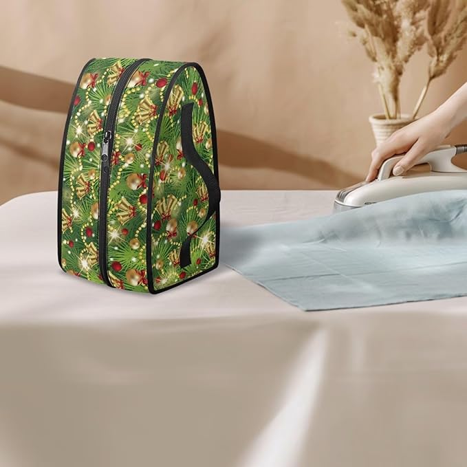 Christmas Lights Iron Portable Storage Bag Compatible with Most Iron Easy to Clean Wear-resistant Iron Storage Case Fits for Home