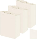 Windyun 3 Pcs Hypotenuse Laundry Sorter Replacement Bags Hamper Cart Removable Replacement Bags Laundry Storage Organizer Bag Hamper Liner, No Hooks 14.76 x 8.66 x 23.23/19.29 Inch(Beige)