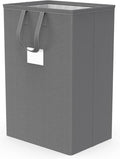 75L Large Laundry Hamper with Handles, Dirty Clothes Hamper for Bedroom Waterproof, Freestanding Tall Laundry Basket Waterproof, Hamper for Bedroom, Bathroom, Dorm, Toys Storage(Grey）