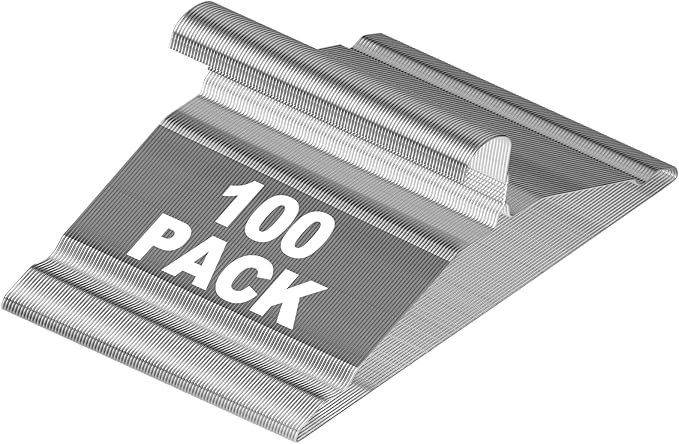 100 Pack Bulk Metal Clothes Hangers, Heavy Duty Wire Coat Hangers, Non-Slip, Ultra Thin Space Saving Hangers for Closet, Shirts, Suits, Pants, 16 Inch