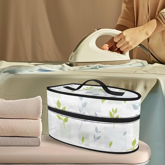 Iron Case Storage for Clothing Store Lightweight Portable Steam Iron Storage Case with Zipper Handle, Branch Print