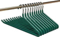10 Pack Open Ended Pants Jean Hangers, Heavy Duty Non Slip for Closet, Space Saving Trouser Hangers, Metal Pant Hanger for Women Men, Green