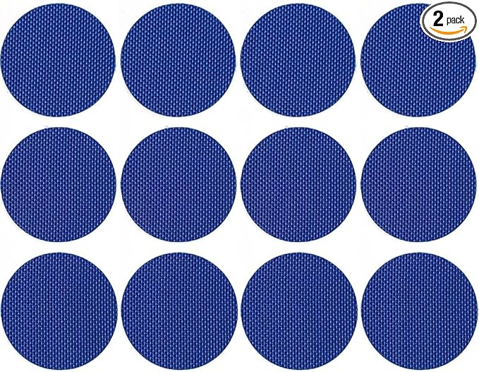 Circle Shape Shoe Hole Prevention Repair Patches/Inserts for 12 Holes (Blue)