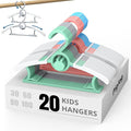 20 Pack Baby Hangers, Adjustable Plastic Hanger for Baby Children Clothes, Suitable for Infant Toddlers Nursery Kids 11.4" Clothes Hangers