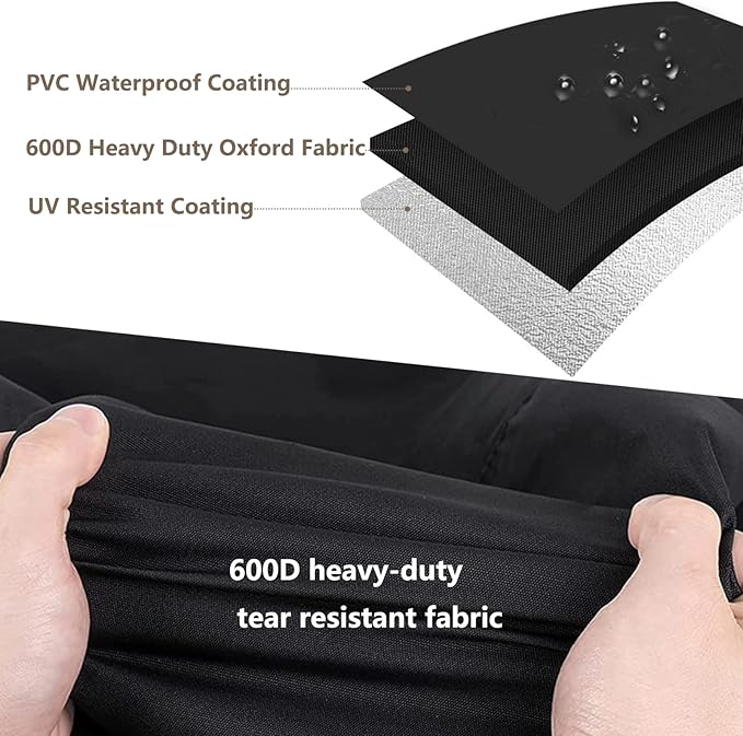 Garment Rack Cover,Heavy Duty 600D Dustproof Waterproof Clothing Rack Covers with Zipper - Clothing Rack Covers for 47.2"W x 17.7"D x 80.7"H Metal Racks （Cover Only)