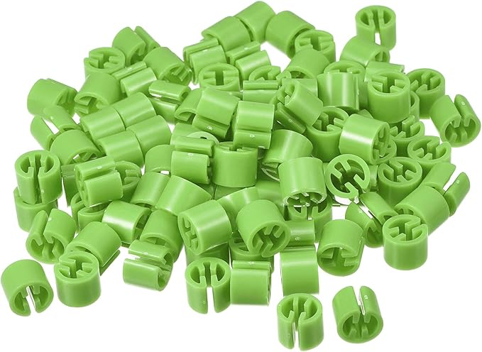 MECCANIXITY Clothes Hanger Marker Blank Fit 3.5mm Rod for Garment Color Coding Light Green Count 300