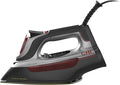 CHI Steam Iron for Clothes with Electronic Temperature Control, Titanium Infused Ceramic Soleplate, 1700 Watts, XL 10’ Cord, 3-Way Auto Shutoff, 300+ Holes, Professional Grade, Silver (13107)