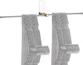 Stainless Steel Clothes Hanger Storage, Space Saving Clothes Hanger Storage Organizer, Wall Mount Clothes Rack Organizer, Adhesive or Drilling Installation