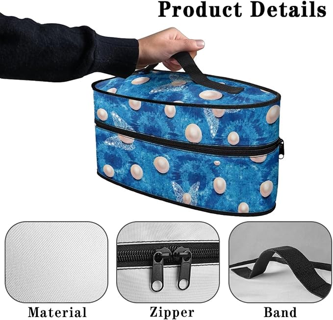 Tie Dye Pearl Iron Storage Bag Fits Traveling Outing Foldable Fit Iron Case Storage Universal for Most Iron Reusable Steam Iron Storage Case
