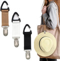 DRESHOW Elastic Hat Clip for Travel - Hat Holder for Bags Luggage Backpack, Outdoor Travel Accessory Travel Hat Clip