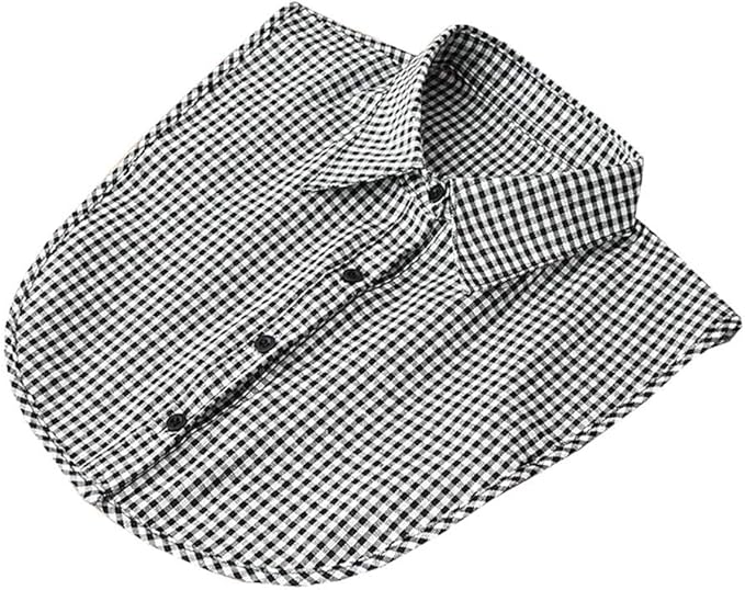 YEKEYI Lady Half Shirt Blouse - Detachable Collar Dickey for Women