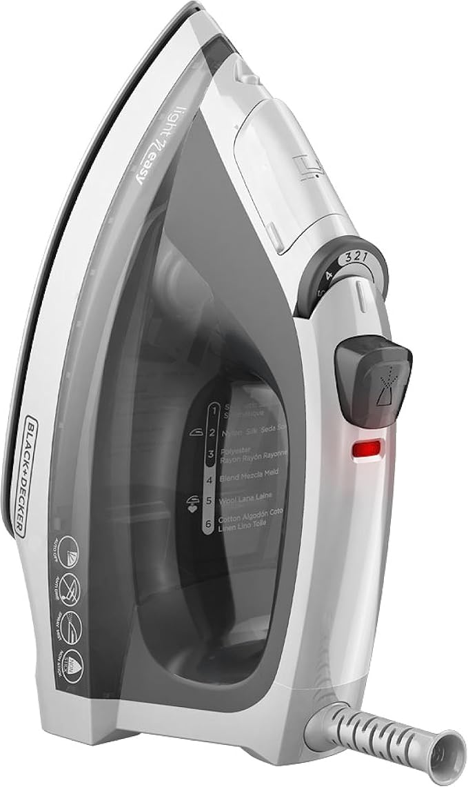 BLACK+DECKER Light ‘N Easy Compact Steam Iron,IR1020S,Stainless Steel Soleplate,Spray Mist,Anti-Drip,Auto Shutoff,(Pack of 4)
