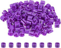 PATIKIL 100 Pcs Clothes Hanger Markers, 3XL Size Tags Fit 3mm Rod Garment Size Hanger Clips Color Coding Label for Clothing Hangers, Dark Purple