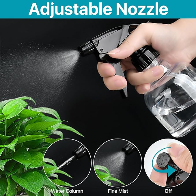 24 Pack 8 oz Small Spray Bottle, Refillable Empty Spray Bottles with Measurement and Adjustable Nozzle, Spray Bottle for Hair, Cleaning, Plants, Kitchen, Bathroom, Salon & Home Use