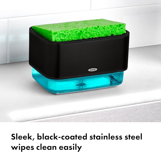 OXO Good Grips Soap Dispensing Sponge Holder - Black