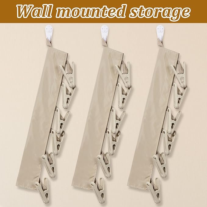 3Pcs Underwear Hanger, Underwear Drying Hanger, Underwear Clip, Peg Hanger, Clothes Drying Clip, Clothes Peg, 6 Clip Practical Underwear Clip for Home