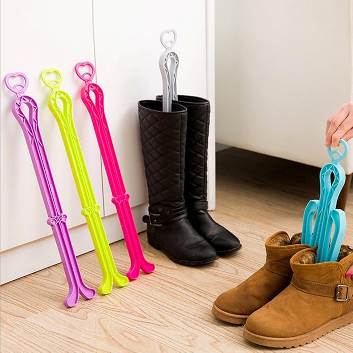 ONEDONE Folding Boot Stands Adjustable Boot Clips for Tall Knee High Shoes