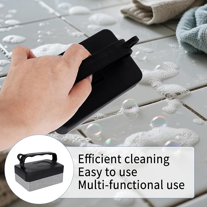 6Pcs Hand-Held Pumice Stone for Cleaning, Wide Pumice Stone for Pool Tile Cleaning Oven Toilet, Grill Stone Cleaning Block Removing Stains Rust, Underwater Pool Pumice Stones Tiles Cement Stove
