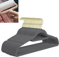 Velvet Hangers,Felt Hangers,Non-Slip Clothes Hanger, Multifunctional Space Saving Clothes Hangers for Wedding Dress & Dress Clothes(Dark Grey 1,40pcs)