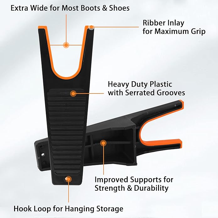 OROOTL Boot Jack Remover Heavy Duty Plastic Boot Puller with Non-Slip Grip Boots Remover for Cowboy Work Riding Boots