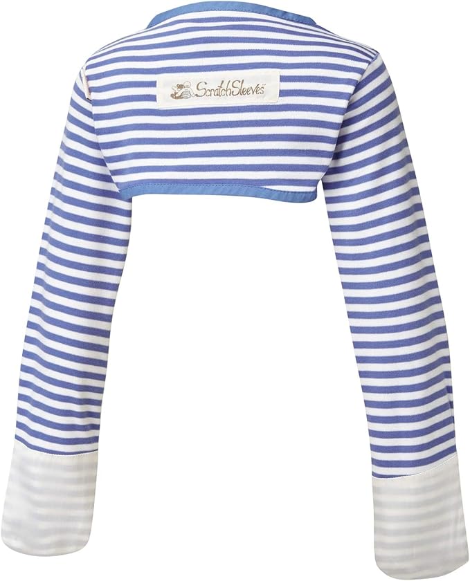 ScratchSleeves | Little Boys' Stay-On Scratch Mitts | Stripes