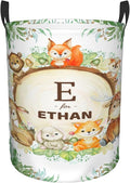 Personalized Animals Laundry Basket For Baby Kids Boys Girls Adult Custom Hamper Basket With Name For Bathroom Bedrooms Collapsible Baby Dirty Clothes Hamper With Handles