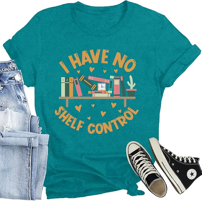 Book Lover Shirt for Women Read Books Be Kind Stay Weird T-Shirt Funny Teacher Shirt