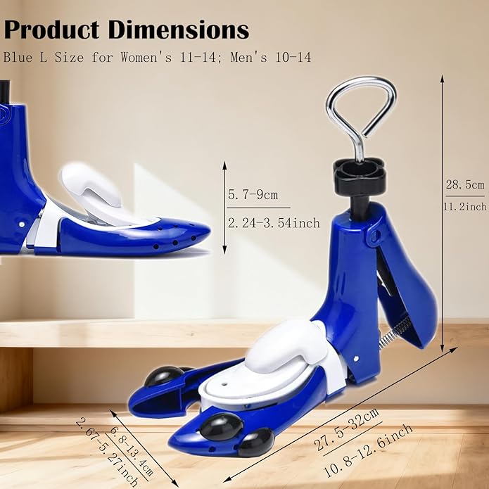 Upgrade 6-Way Shoe & Boot Stretcher For Men & Women - Adjustable Width, Length & Highth, 1Pcs