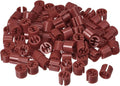uxcell 150pcs Brown Clothes Hanger Markers, Fit 3.5mm Rod, Size 12mm x 10mm, Plastic, Round, Garment Size Tags