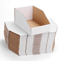 ZBEIVAN Cardboard Storage Bins Boxes 35 Packs 9.4x6x4.5 Inches, Easy Assembly Pantry Organizer Bins for Shelf, White