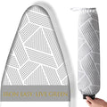 BNDX Eco-Friendly Ironing Board Cover and Pad 18" x 49" – Heat-Resistant, Stain-Proof, Ideal for Home Use, Hotels, College Students – Urban Geometry
