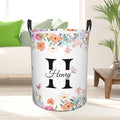 Custom Name Laundry Basket, Personalized Collapsible Laundry Hamper with Name for Bathroom Bedrooms, Customized Dirty Clothes Hamper Storage Basket Gifts for Kids Boys Girls Baby Men Women