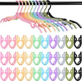 40 Pcs Folding Hangers - Colored, Portable, Foldable for Travel & Home Use, 10 Colors