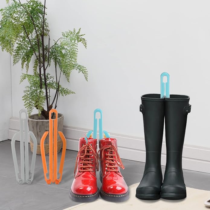 ONEDONE Folding Boot Stands Adjustable Boot Clips for Tall Knee High Shoes