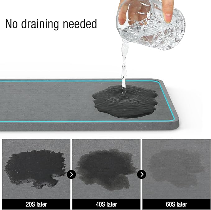 Kitchen Sink Caddy Organizer, [Stay-Dry Anywhere & No Drainage Needed] Sponge Holder for Kitchen Sink Countertop,Stainless Steel with Rust-Resistant Coating-10.24" L x 6.5" W x 5.83" H