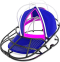 Hat Washer Cage for Washing Machine - Baseball Cap Cleaner Rack, Ball Cap Washing, Dishwasher Safe, Perfect for Cleaning and Protecting Hats in Dishwasher (White/Black 1 Pack (Assembly))