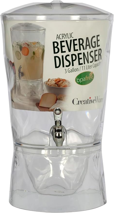 CreativeWare Sculptured 3 Gallon Beverage Dispenser