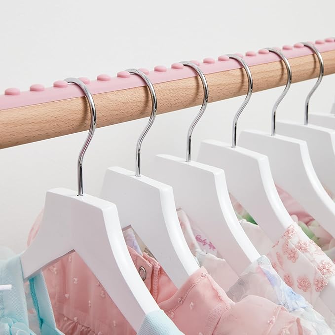 Roomedys® Spacing Tape for Hangers, Spacer, Clothes Divider, Closet Organizer, Perfectly Spaces Hangers & Clothing for Adults, Teens & Kids, Customizable - Light Pink - 6ft to Organize 102 Items